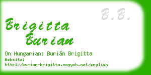 brigitta burian business card